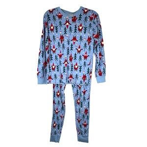 Hanna Andersson Pajamas Set Gnomes Trees Christmas Organic Cotton Women’s Small
